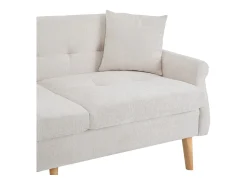 Sofá*KOMHTOM Design moderno, móveis estofados, sofá duplo, sofá estofado com almofadas grossas, Bege