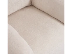Poltrona*KOMHTOM Design moderno, tecido chenille, poltrona de grandes dimensões, cadeira decorativa, sofá individual, Bege