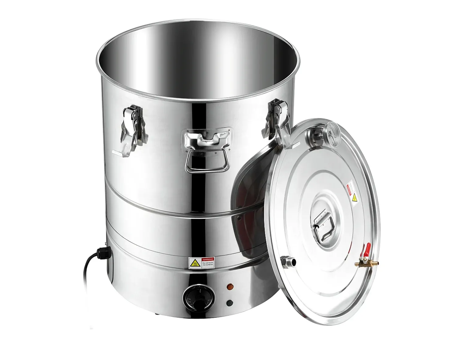 Online Destilador de Álcool SucceBuy, 49 L, com Tanque Thumper e Bomba de Água, Destilação Eficaz para Casa e Artesanato Prateado