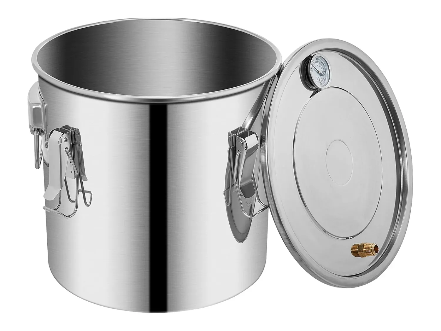 Acessório Vinho E Bar| Destilador de Álcool SucceBuy 17 L, Moonshine Still em Aço Inoxidável, Kit de Cerveja Caseiro para Whisky, Vinho, Brandy Prateado