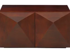 Mesa De Centro*Loft24 Diamond | Mesa de centro com 2 portas em madeira de manga castanha Castanho