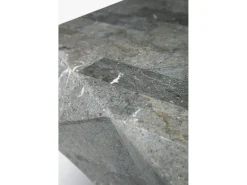 Mesa De Centro| Diamond médio - Mesa de centro (120 x 70 x 40h) em pedra fóssil cinza Cinzento