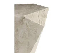 Mesa De Centro* Diamond pequeno - Mesa de centro / Mesa final (60 x 60 x 50h) em pedra fóssil Bege