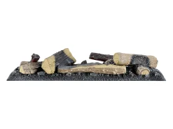 Lareira| Dimplex Logset 600 Decoração em madeira para lareira elétrica para Cassette 600 LED Preto