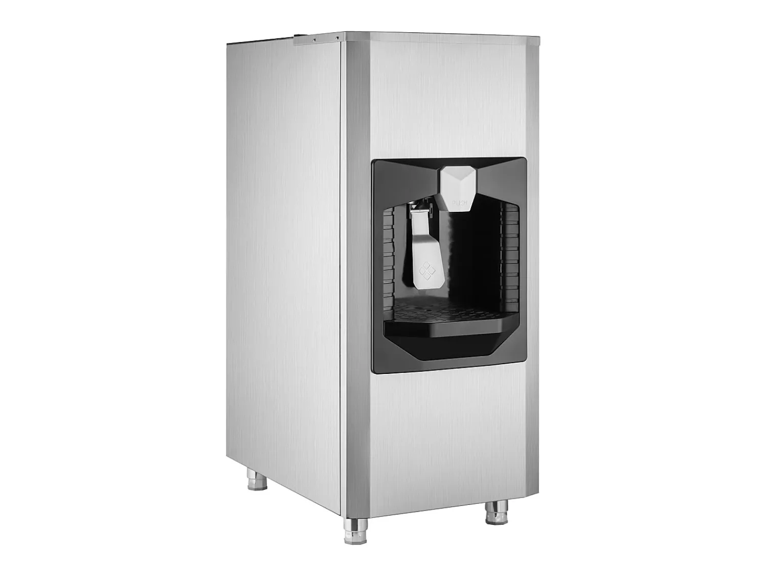 Best Dispensador de Cubos de Gelo SucceBuy, 9 kg/min, Dispensador Automático com Triturador, Pés com Altura Ajustável, para Máquina de Gelo de Escritório Multicor