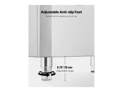 Best Dispensador de Cubos de Gelo SucceBuy, 9 kg/min, Dispensador Automático com Triturador, Pés com Altura Ajustável, para Máquina de Gelo de Escritório Multicor