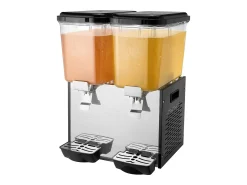 Hot Distribuidor de Bebidas Comercial SucceBuy 18L x 2 Reservatórios, 370W, Distribuidor de Bebidas Frias para Festas