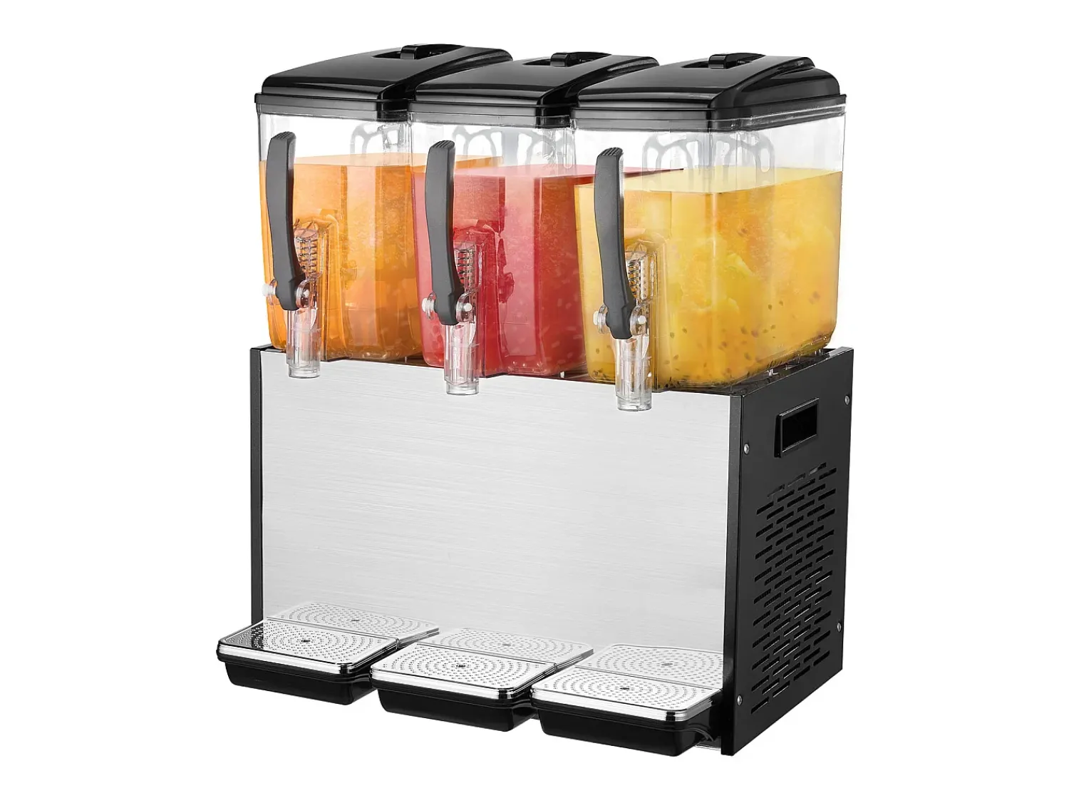 Distribuidor de Bebidas Comerciais SucceBuy 12 L x 3 Reservatórios, Distribuidor de Bebidas Geladas e Sucos Frios^ Acessório Vinho E Bar