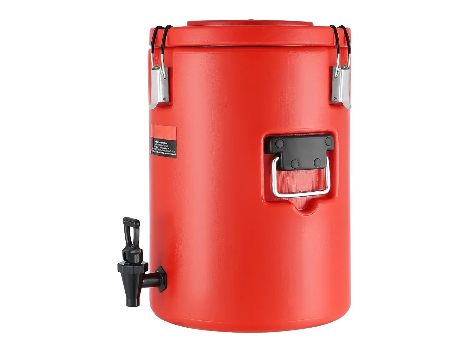 Acessório Vinho E Bar* Distribuidor de Bebidas, SucceBuy Distribuidor de Bebidas Isolado em Aço Inoxidável de 7,6L, Quente e Frio Vermelho