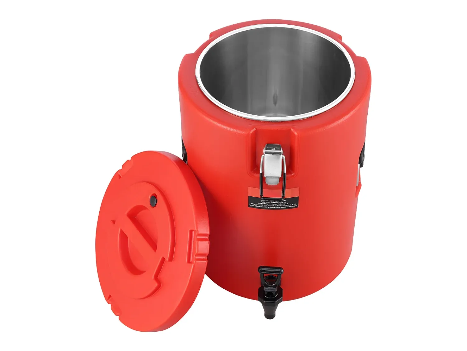 Acessório Vinho E Bar* Distribuidor de Bebidas, SucceBuy Distribuidor de Bebidas Isolado em Aço Inoxidável de 7,6L, Quente e Frio Vermelho