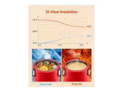 Distribuidor de Bebidas SucceBuy Isotérmico 8 L, Fonte de Água Quente e Fria Não Elétrica com Torneira, Recipiente Isotérmico de Qualidade Alimentar^ Acessório Vinho E Bar