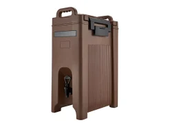 Acessório Vinho E Bar| Distribuidor de Bebidas SucceBuy Isotérmico 19 L, Fonte de Água Quente e Fria Não Elétrica com Torneira and Alça, Recipiente Isotérmico Castanho