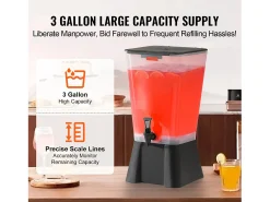 Acessório Vinho E Bar* Distribuidor de Bebidas SucceBuy, Grande Capacidade de 19 L, Fonte de Água em Plástico, Distribuição de Água, Sumos, Limonada, Chá Gelado, para Café Transparente