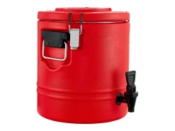 Acessório Vinho E Bar| Distribuidor de Bebidas SucceBuy Isotérmico 11,4 L, Fonte de Água Quente e Fria Não Elétrica com Torneira, Recipiente Isotérmico de Qualidade Alimentar Vermelho