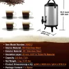 Acessório Vinho E Bar| Distribuidor de Bebidas, SucceBuy 7,6 L Distribuidor de Bebidas Isolado em Aço Inoxidável