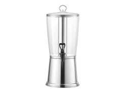 Acessório Vinho E Bar* Distribuidor de Bebidas SucceBuy, Capacidade 8 L, Fonte de Água em Aço Inoxidável e Plástico, Distribuição de Sumo, Limonada, Chá Gelado, Cafés Prateado