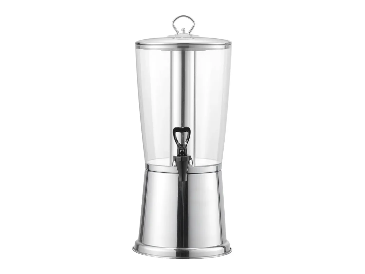 Acessório Vinho E Bar* Distribuidor de Bebidas SucceBuy, Capacidade 8 L, Fonte de Água em Aço Inoxidável e Plástico, Distribuição de Sumo, Limonada, Chá Gelado, Cafés Prateado