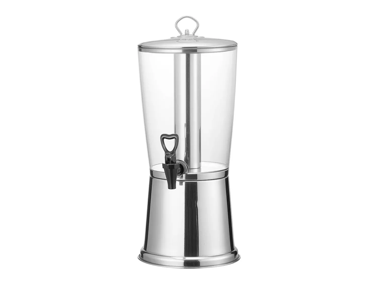 Acessório Vinho E Bar* Distribuidor de Bebidas SucceBuy, Capacidade 8 L, Fonte de Água em Aço Inoxidável e Plástico, Distribuição de Sumo, Limonada, Chá Gelado, Cafés Prateado