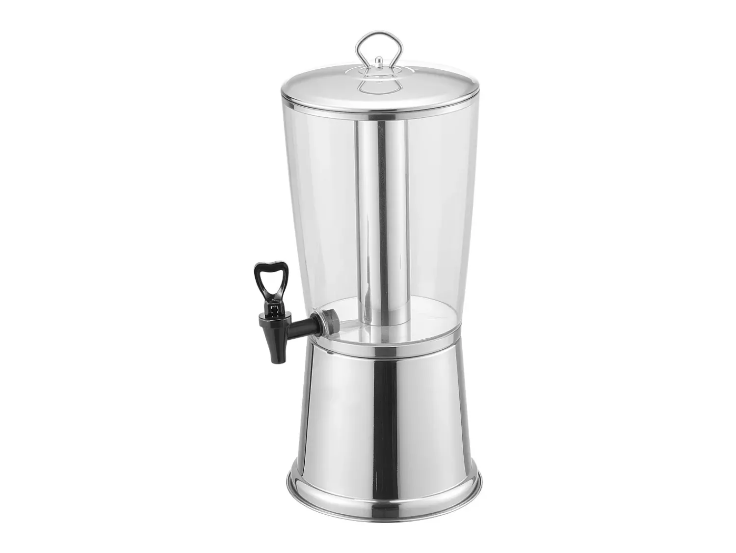 Acessório Vinho E Bar* Distribuidor de Bebidas SucceBuy, Capacidade 8 L, Fonte de Água em Aço Inoxidável e Plástico, Distribuição de Sumo, Limonada, Chá Gelado, Cafés Prateado