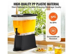 Acessório Vinho E Bar| Distribuidor de Bebidas SucceBuy Dispensador de Bebidas em Plástico para Festas de 11 L, Independente