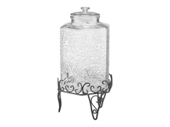 Discount Distribuidor de Bebidas SucceBuy, Grande Capacidade de 10 L, Fonte de Água em Vidro, Distribuição de Água, Sumo, Limonada, Chá Gelado, para Café Transparente