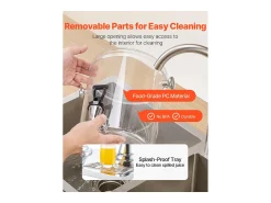 Clearance Distribuidor de Bebidas SucceBuy, Capacidade 2x 8 L, Fonte de Água em Aço Inoxidável e Plástico, Distribuição de Sumo, Limonada, Chá Gelado, Café Prateado