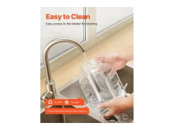 Acessório Vinho E Bar| Distribuidor de Bebidas SucceBuy, Capacidade de 3,8 L, 2 Unidades, Fonte de Água em Vidro, Distribuição de Água, Sumo, Limonada, Chá Gelado, para Café Transparente