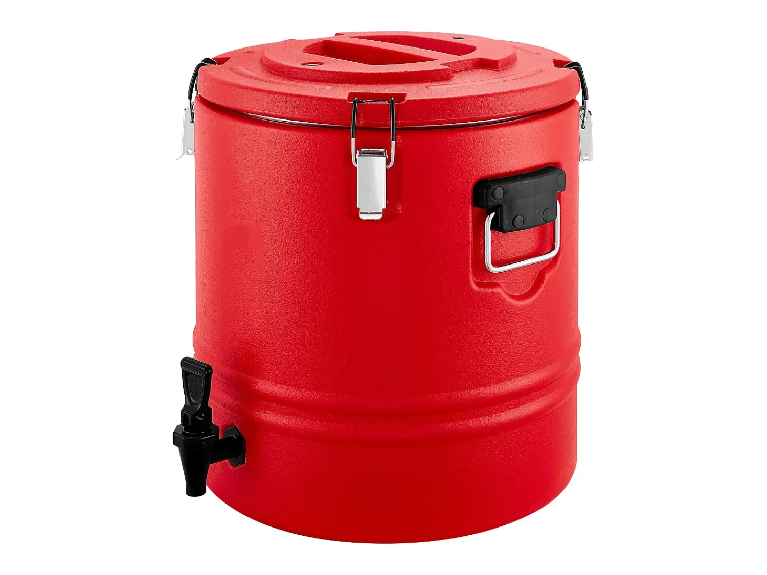 Acessório Vinho E Bar* Distribuidor de Bebidas SucceBuy Isotérmico 30 L, Fonte de Água Quente e Fria Não Elétrica com Torneira, Recipiente Isotérmico de Qualidade Alimentar Vermelho