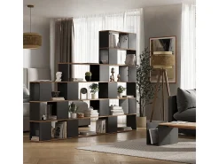 Hot Vicco Divisória de ambiente carvalho antracite/goldkraft 60x24x94 eneos Cinza antracite