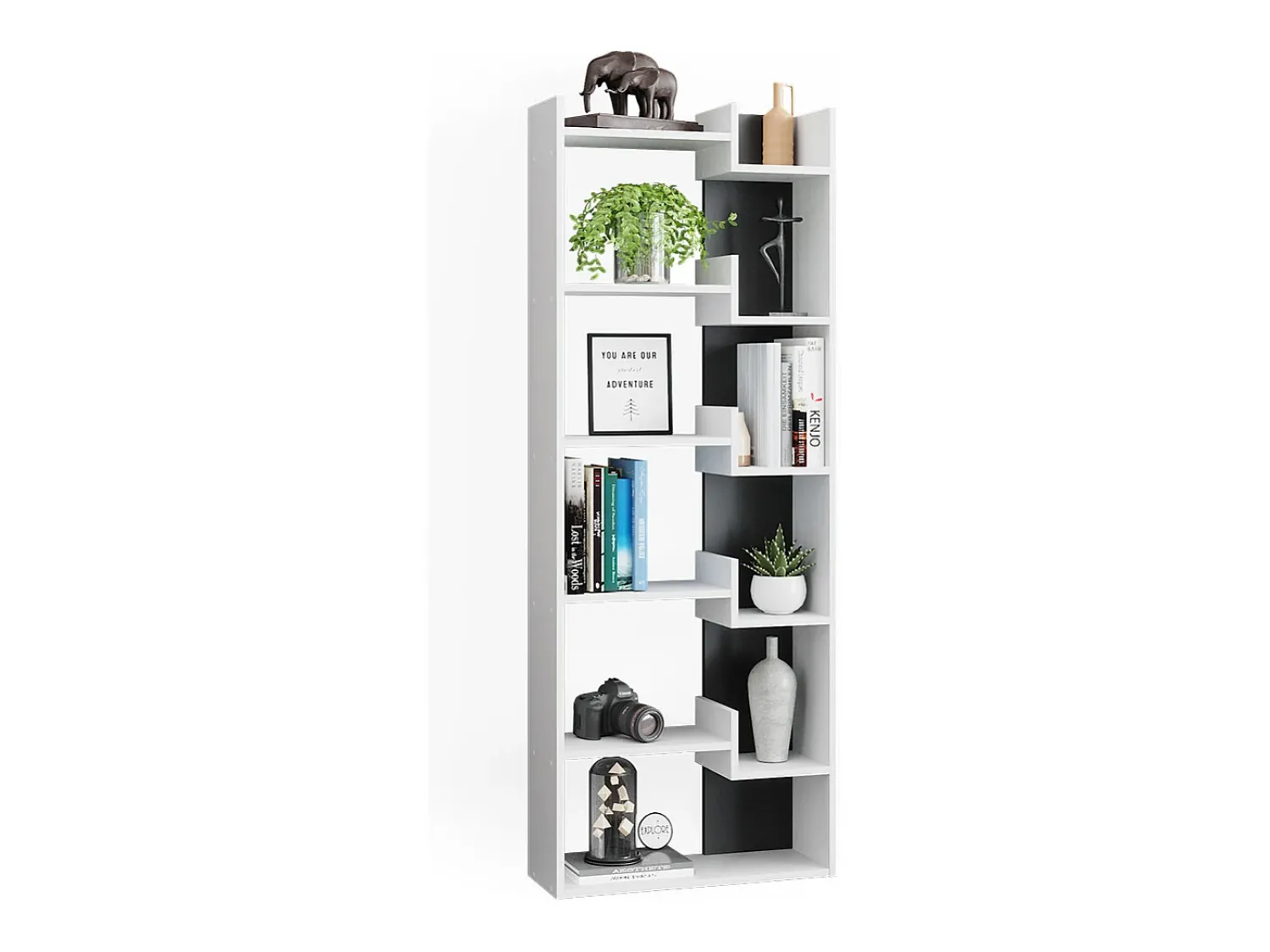 Prateleira|Vicco Divisória de sala antracite 61x22.1x160.2 fico Cinza antracite