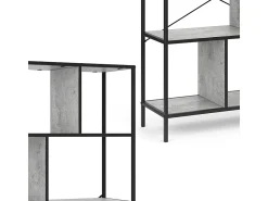 Vicco Divisória de sala betão 80x30x146 fyrk^ Prateleira
