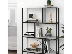 Vicco Divisória de sala betão 80x30x146 fyrk^ Prateleira