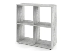 Prateleira|Vicco Divisória de sala betão 72.6x29x72 tetra Cinzento claro
