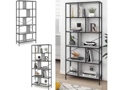 Vicco Divisória de sala betão 80x30x180 fyrk^ Prateleira