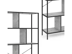 Vicco Divisória de sala betão 80x30x180 fyrk^ Prateleira
