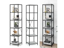 Prateleira|Vicco Divisória de sala betão 40x39.5x174 fyrk Cinzento claro