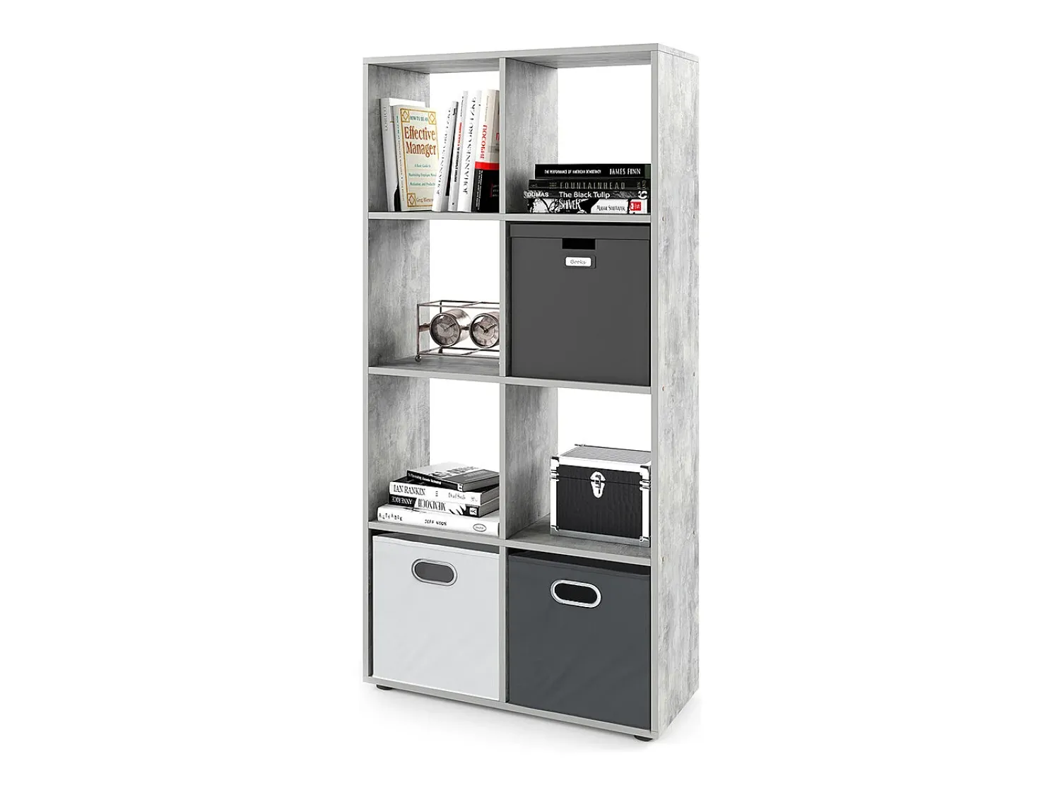 Prateleira*Vicco Divisória de sala betão 143x29x72 scutum Cinzento claro