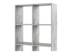 Prateleira*Vicco Divisória de sala betão 143x29x72 scutum Cinzento claro