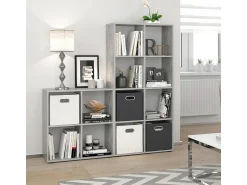 Prateleira*Vicco Divisória de sala betão 143x29x72 scutum Cinzento claro