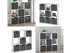 Prateleira*Vicco Divisória de sala 104x29x108 nove Branco