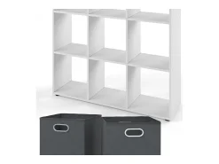 Prateleira*Vicco Divisória de sala 104x29x108 nove Branco
