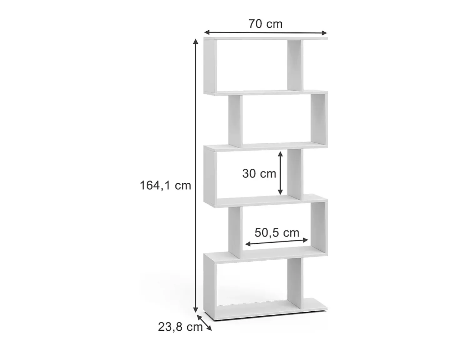 Vicco Divisória de sala 70x23.8x164.1 levio^ Prateleira