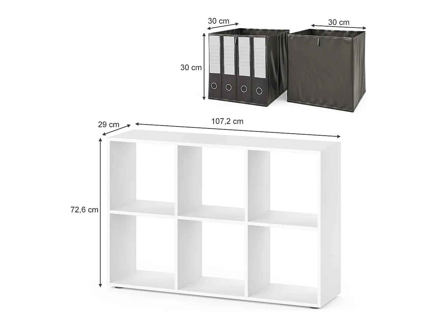 Prateleira*Vicco Divisória de sala 72x29x107.8 Branco