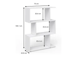 Prateleira*Vicco Divisória de sala 70x23.8x97.4 levio Branco