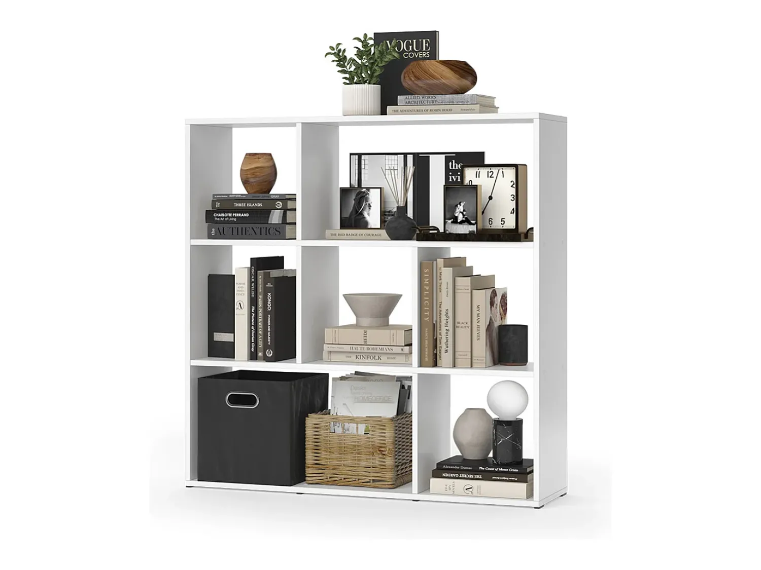 Prateleira*Vicco Divisória de sala 107.2x29x107.8 nove Branco