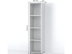 Prateleira*Vicco Divisória de sala 142.5x33x36.2 ludus Branco