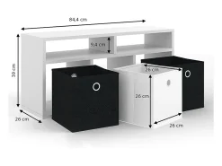 Vicco Divisória de sala 84.4x26x39 hylda^ Prateleira