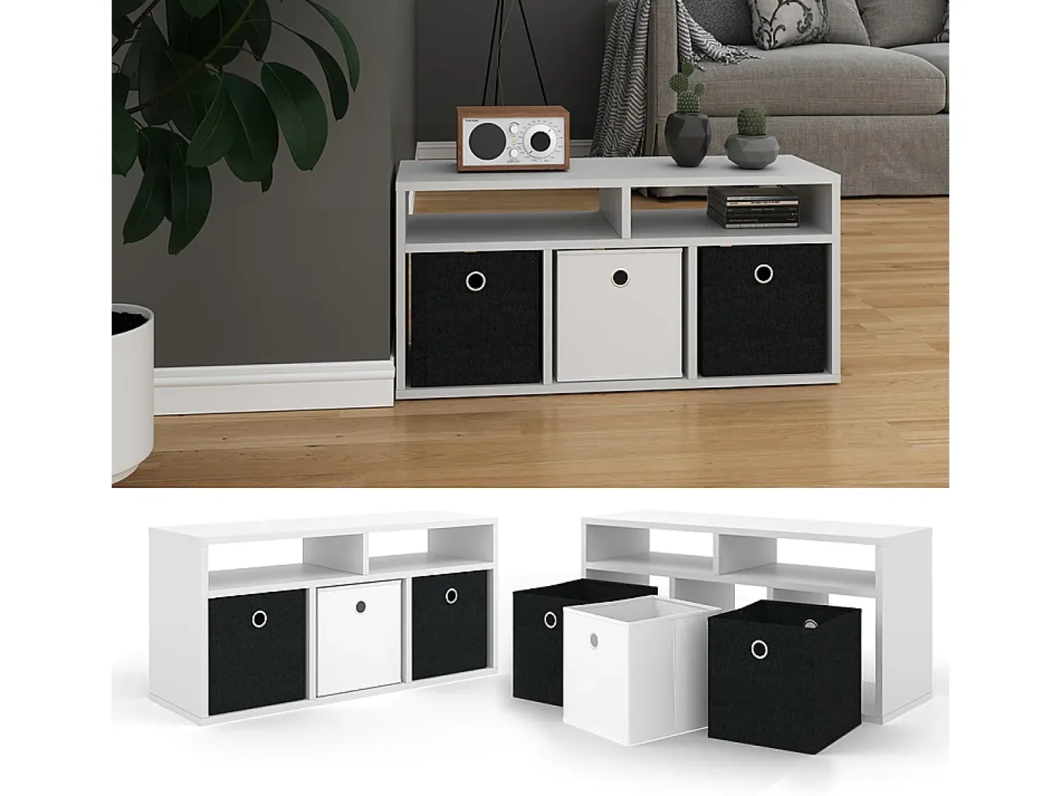 Vicco Divisória de sala 84.4x26x39 hylda^ Prateleira