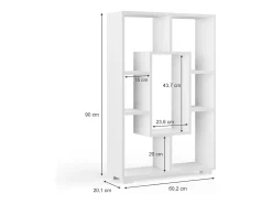 Discount Vicco Divisória de sala 60.2x20.1x90 domus Branco