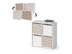 Vicco Divisória de sala 72.6x29x72 tetra^ Prateleira